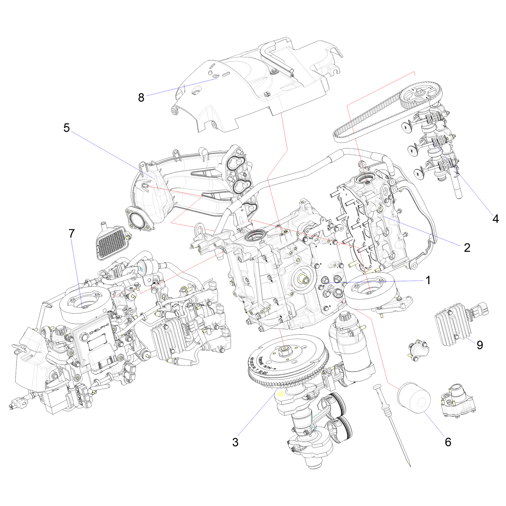 Двигатель в сборе