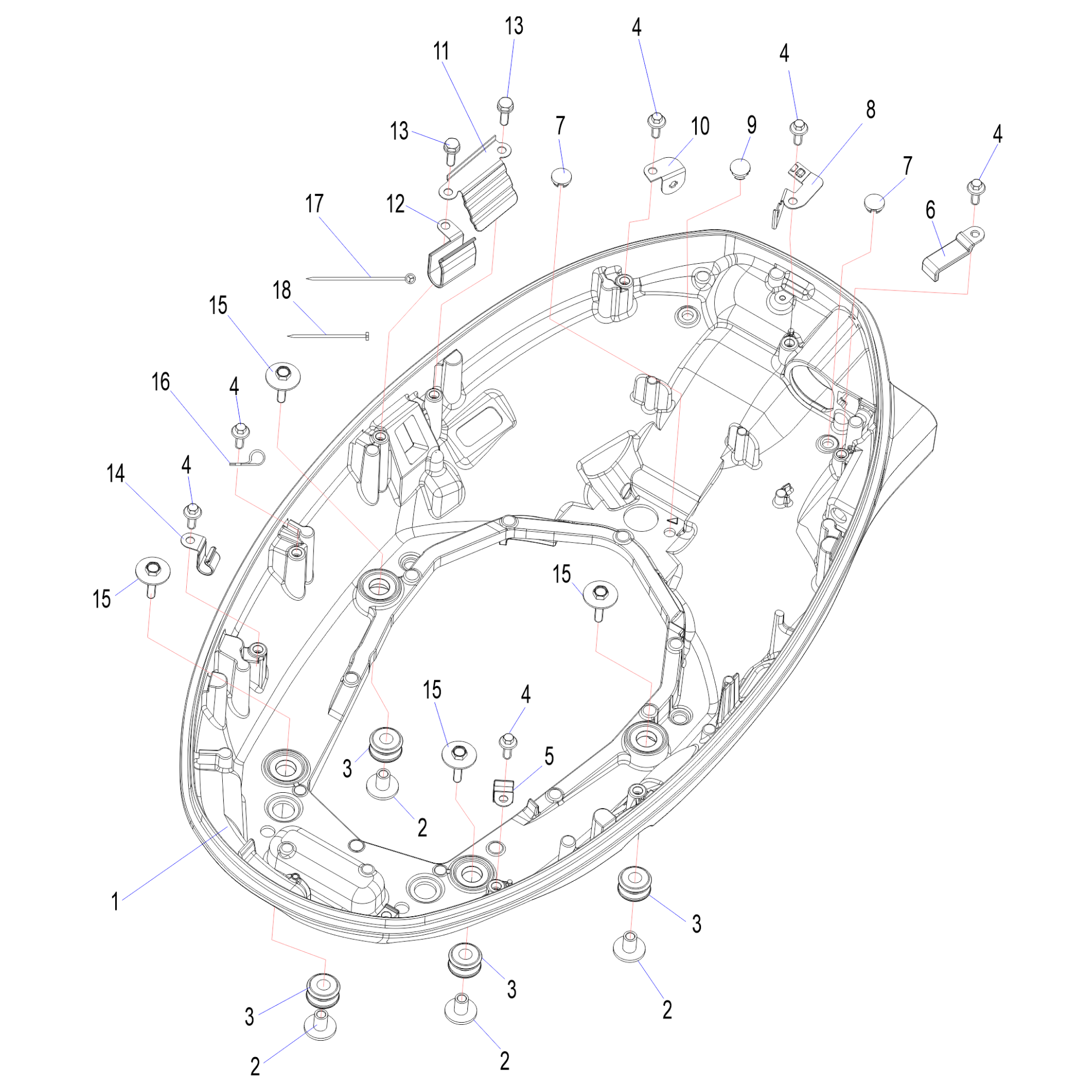  Нижний корпус 1