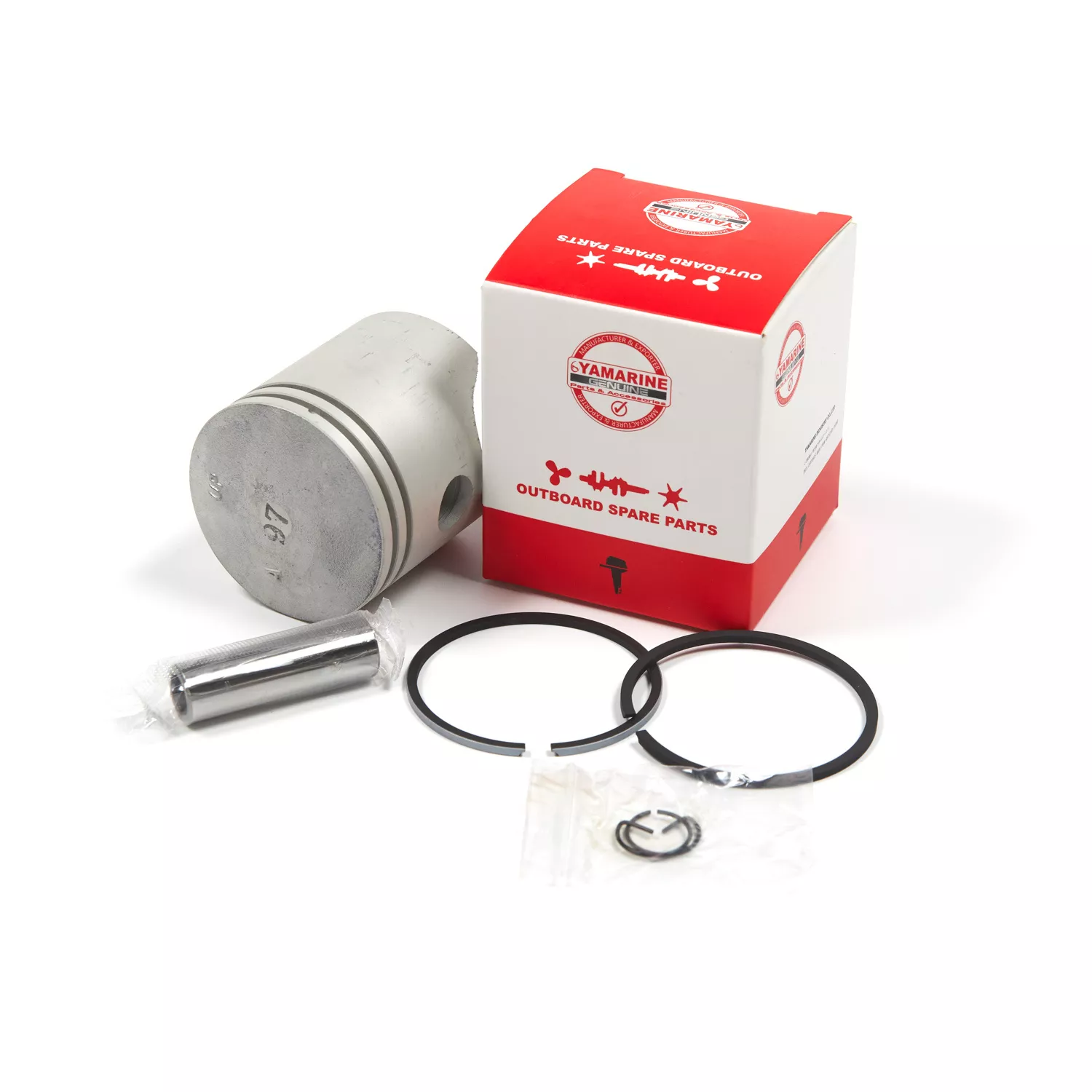 Поршневой комплект+ палец + стопр. кольца + компрессионные кольца Tohatsu 9.8 STD