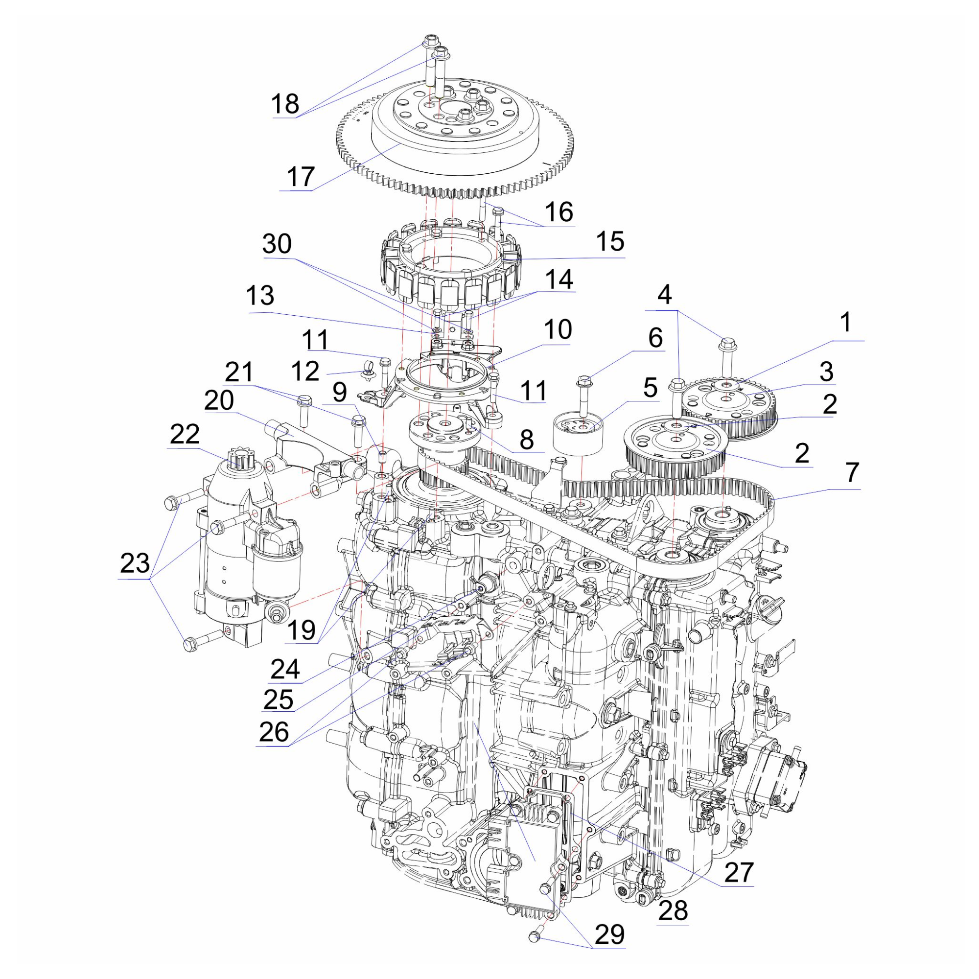  Маховик+электрика