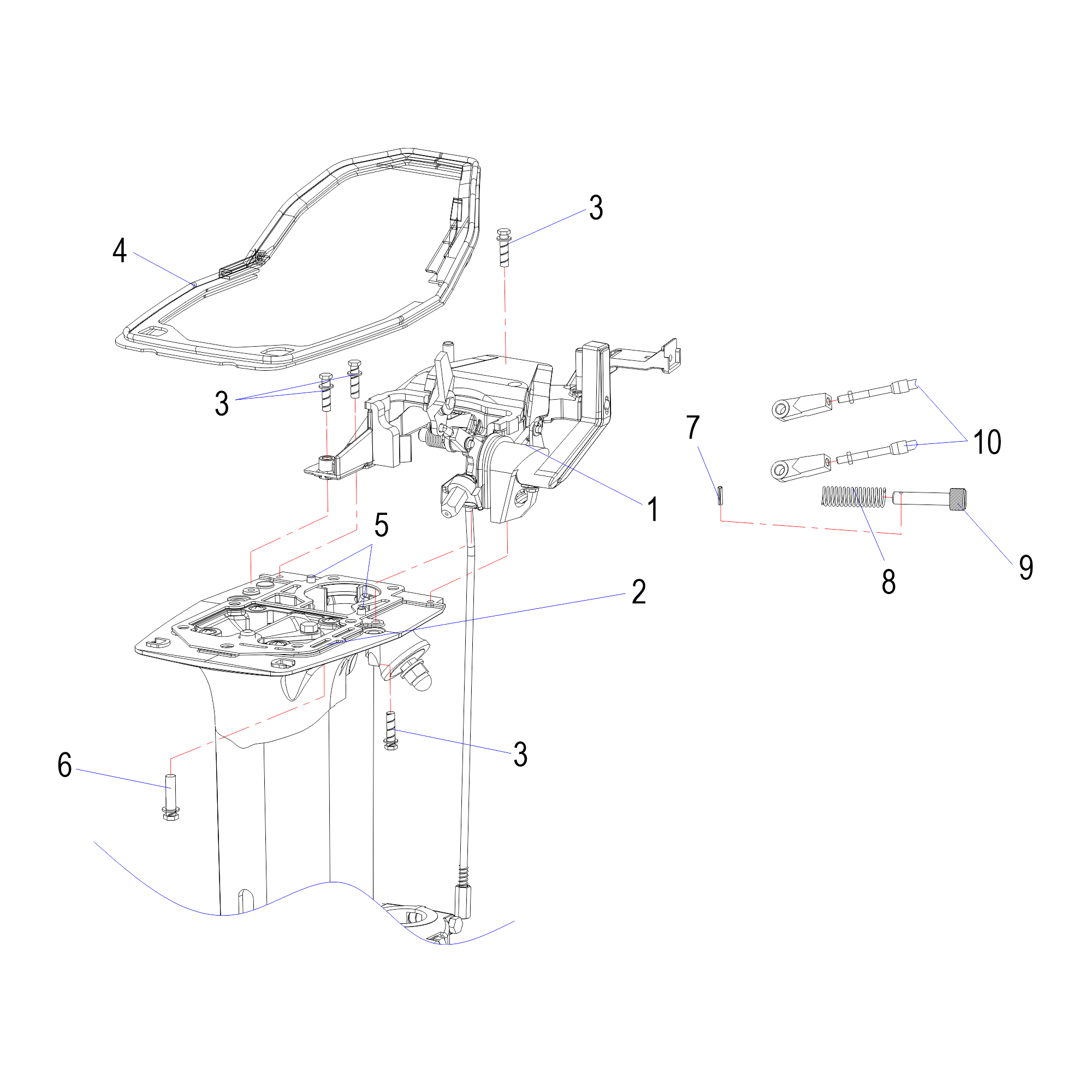 Прокладка базы двигателя
