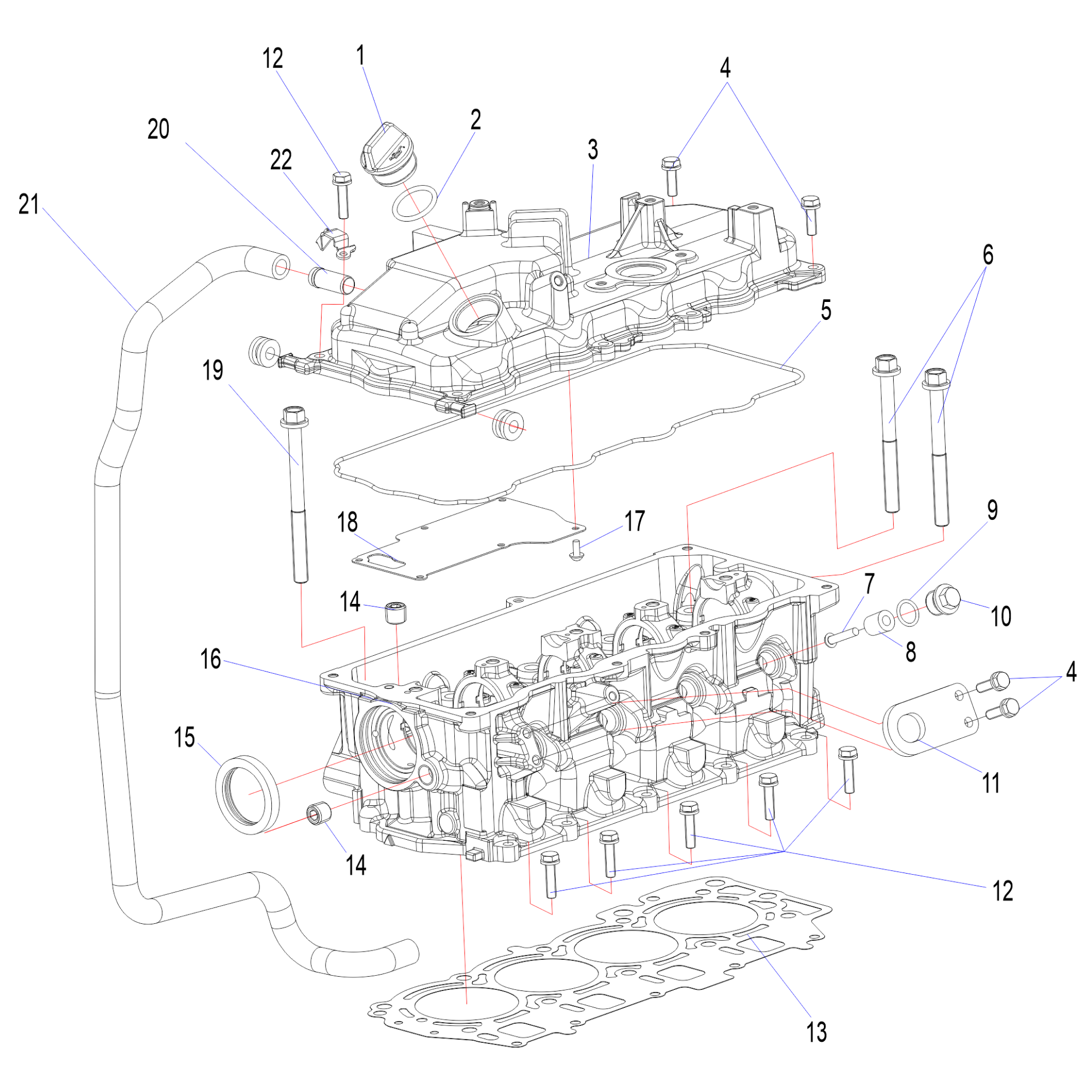 Головка блоков цилиндра