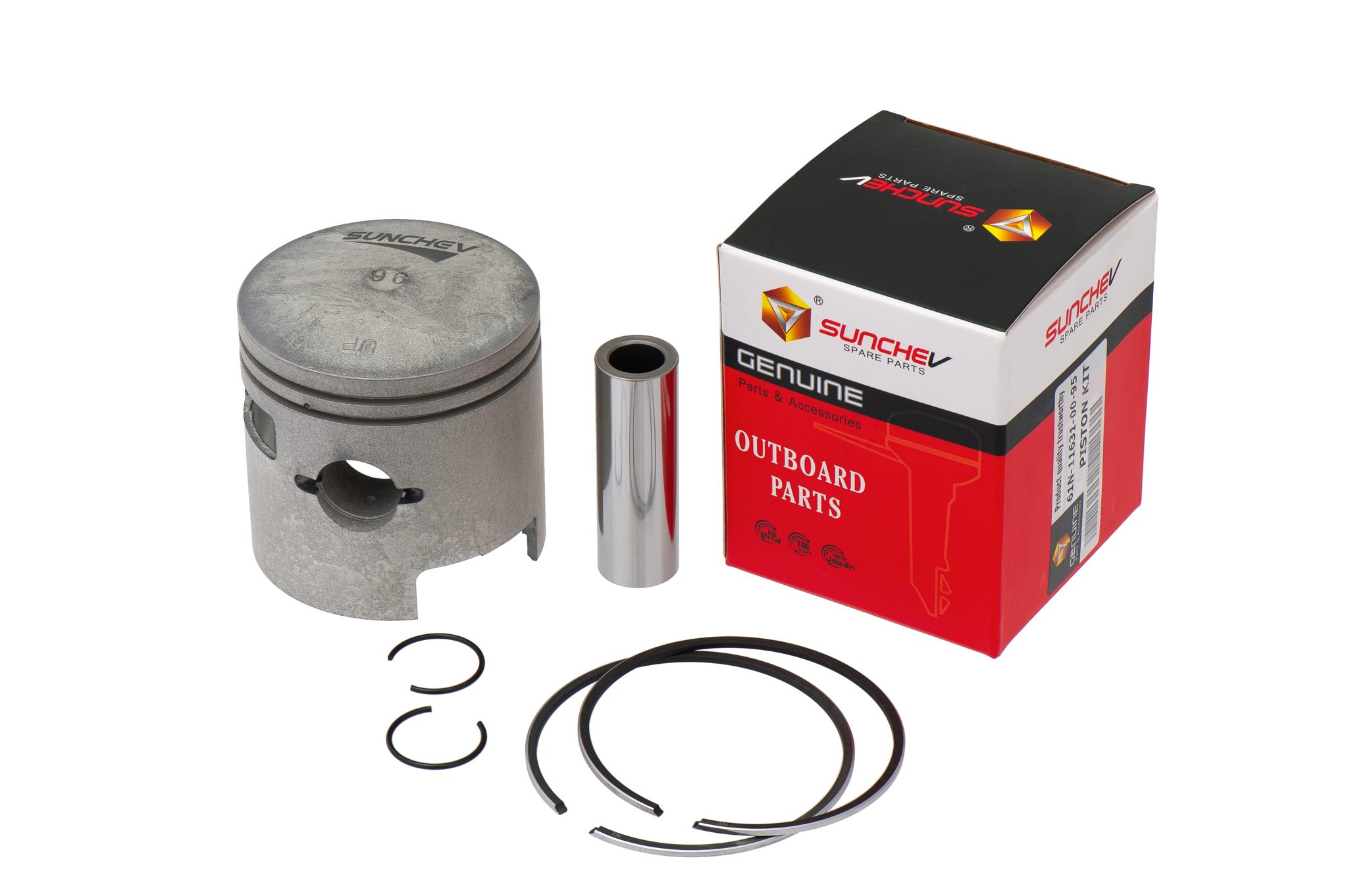 Поршневой комплект (палец; стопорные кольца) + поршневые  кольца YAMAHA 25/30 (STD) 61N-11631-00-95 