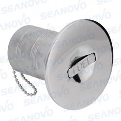 Горловина заливная с выдвижной ручкой 50 мм прямая (Fuel), нержавеющая сталь