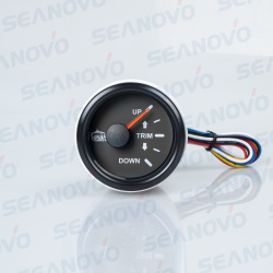 Указатель уровня трима черный с черной окантовкой SS316 аналоговый  (0-240 Ом)