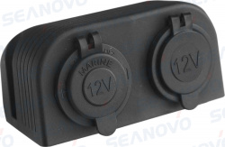 Силовая розетка 12V накладная двойная