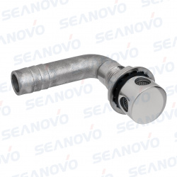 Горловина вентиляционная 16 мм, 90 градусов, с круглой головкой