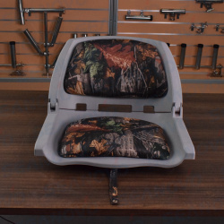 Кресло пластмассовое складное 51*46*35 мм, обивка ткань камуфляж Осень