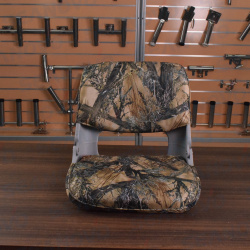 Кресло пластмассовое складное 50*46*50 мм, обивка ткань камуфляж Осень