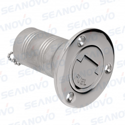 Горловина заливная с откидной ручкой 38мм прямая (Fuel), нержавеющая сталь