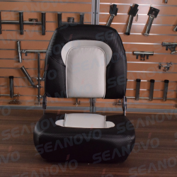 Кресло складное 46*45*56, обивка черно\серый винил