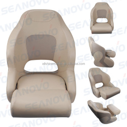 Кресло не складное с атаманкой 52*40-60*62 мм, обивка бежевый \ т. бежевый винил