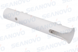 Держатель спиннинга с креплением к борту, одинарный, пластик белый