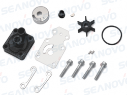 Ремкомплект помпы охлаждения 6AH-W0078-00 YAMAHA F9.9-F20 с корпусом
