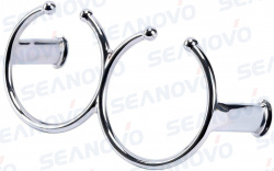 Подстаканник нержавейка накладной двойной по 100 мм