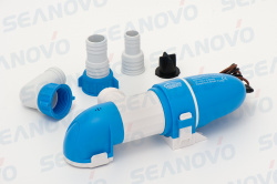 ПОМПА ПРИНУДИТЕЛЬНАЯ ГОРИЗОНТАЛЬНАЯ 900 GPH бок креп выход угол на резьбе 19/25/29 мм 12В