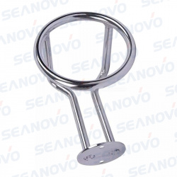 Подстаканник К1 нержавейка накладной боковой одиночный 76 мм