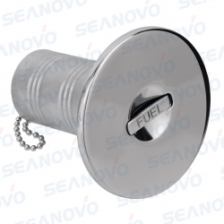 Горловина заливная с выдвижной ручкой 38мм прямая (Fuel), нержавеющая сталь