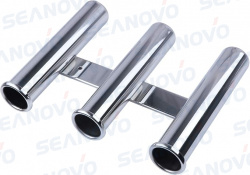 Держатель спиннинга с креплением к борту, тройной, нержавеющая сталь