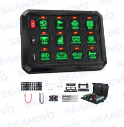 Панель переключателей на 12 групп с блоком управления цепью