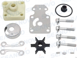 Ремкомплект помпы охлаждения 6AH-W0078-00 YAMAHA F9.9-F20 с корпусом