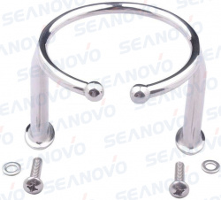 Подстаканник нержавейка накладной одиночный 100 мм