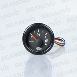 Указатель уровня топлива черный с черной окантовкой SS316 аналоговый  (0-190 Ом)