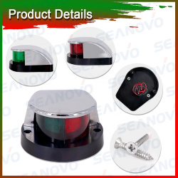 Огонь ходовой комбинированный светодиодный, нержавеющий корпус 10 - 30 В