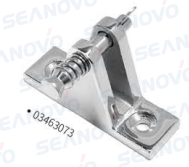 Кронштейн рамы тента палубный 90° быстросъемный, нерж.сталь 316