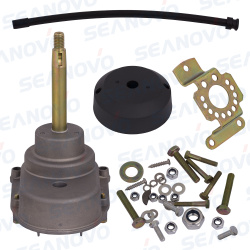 Рулевой редуктор YK7-AD 1.2 короткоходый с перекладкой 1.2 оборота трос М66