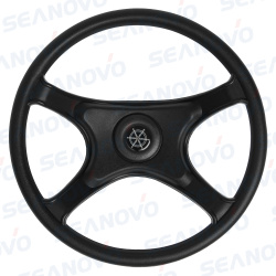 Колесо рулевое 161-D ABSпластик черный, диаметр 330 мм