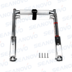 Трап телескопический складной, 2 черных ступени